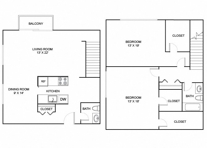 cottonwood floor plan 2 bedroom 2 bath